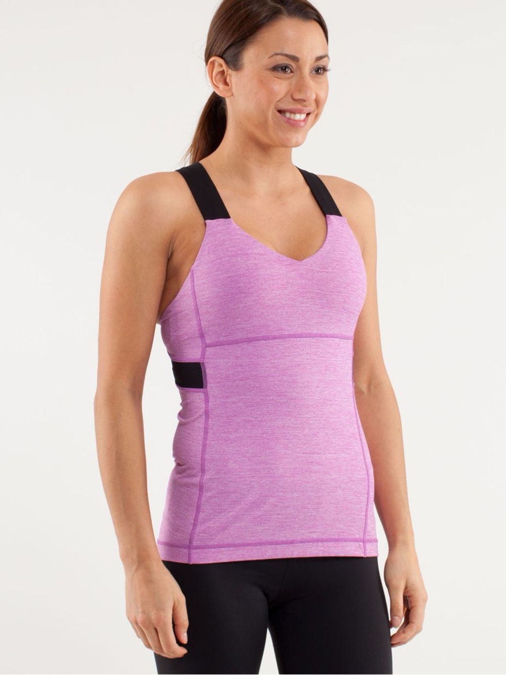 Vibrant Magenta Athletic Top with Size Sticker